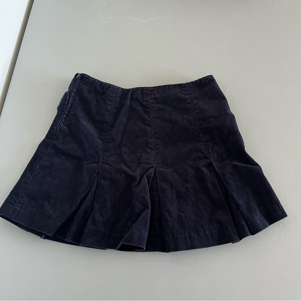 Smart Set Navy Corduroy Pleated Mini Skirt Preppy Tenniscore Y2K XS - Picture 6 of 10